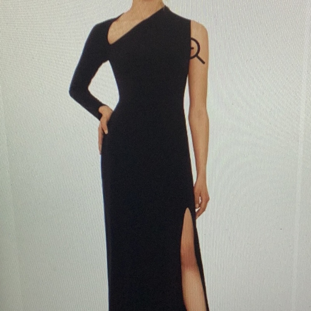 Elegant Black One-Shoulder Dress